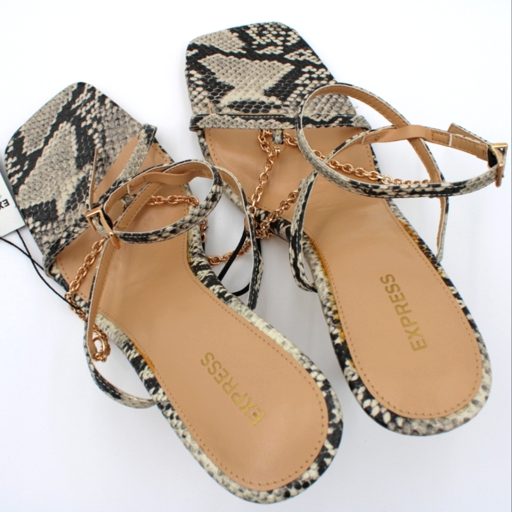 NWT Express Snake Skin Stiletto Heels – Size 9 - Picture 3 of 7